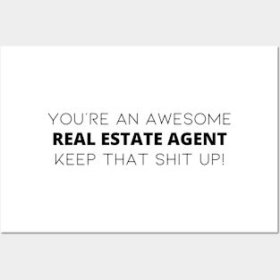 Realtor Gift, Real Estate Broker, Seller, Funny Agent Closing Gift From Home Buyer To Seller | Realtor Appreciation Present Thank You Gift Idea For Men And Women Posters and Art